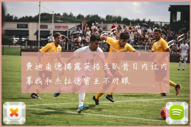 费迪南德揭露英格兰队昔日内讧内幕我和杰拉德曾互不对眼